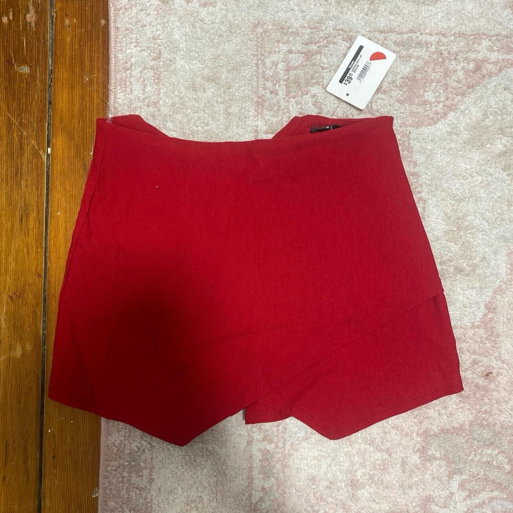 Free People Red Mini Skirt